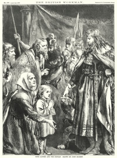Koning Alfred en de Wees door John Gilbert