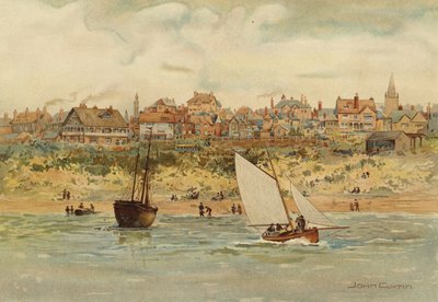 Liverpool: Een uitzicht op New Brighton vanaf de zee door John Glynn