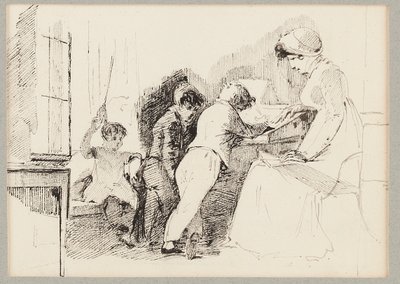 Jessy, Robert, Joseph en Sophie, 1818 door John Harden