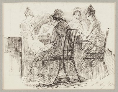 Zittende groep, 1808 door John Harden