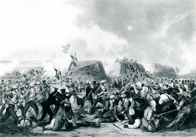 De Slag bij Sobraon 10 februari 1846 door John Harris
