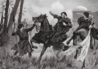 Nederlaag en Dood van Sebastian I bij de Slag van Alcazar door John Harris Valda