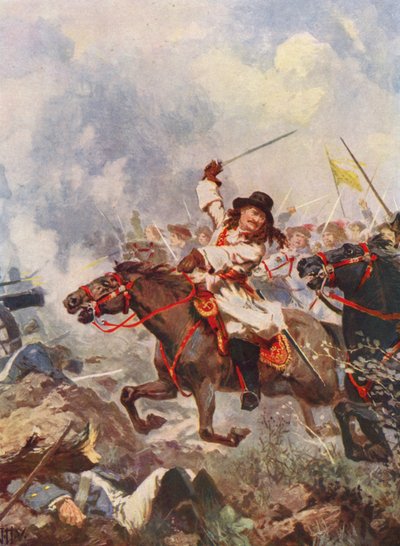 Frederik Willem, de Grote Keurvorst, bij Fehrbellin door John Harris Valda