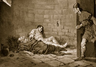 Gevangenschap en dood van hertogen Erik en Valdemar, 1318 door John Harris Valda