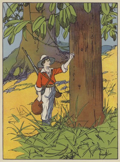 Illustratie voor Swiss Family Robinson door John Hassall