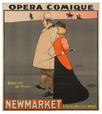 Opera comique. Poppy en haar trainer / J. Hassall / Poster, 1896 door John Hassall