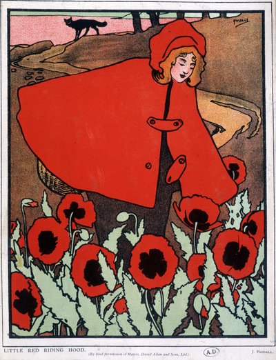 Roodkapje - Poster, door John Hassall ca. 1930 door John Hassall