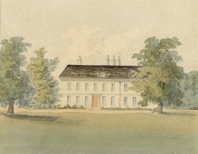 Pastorie van de Rev. Drummond, 1823 door John Hassell