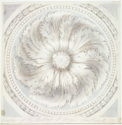 Omgeving van het plafond van St. George de Martelaar, Southwark, Londen, 1831 door John Hassell