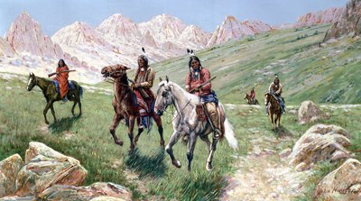 In het Cheyenne-gebied, 1896 door John Hauser