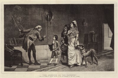De Voorouder op het Wandtapijt door John Haynes Williams