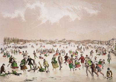 Jamaica Pond, West Roxbury, Mass., c.1859 door John Henry Bufford