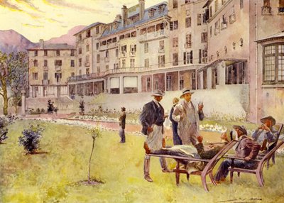 Kaapstad, buiten het Mount Nelson Hotel door John Henry Frederick (after) Bacon