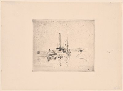 Vier boten door John Henry Twachtman