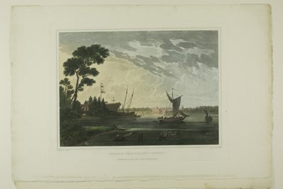 Norfolk; Vanuit Gosport, Virginia, plaat vijf van het tweede nummer van Pittoreske Zichten op Amerikaanse Landschappen door John Hill