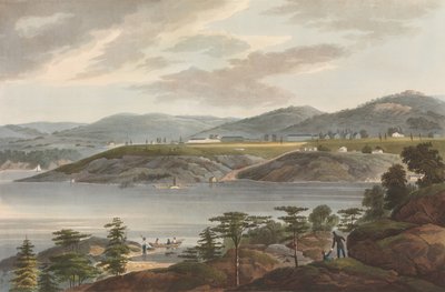 West Point nr. 16 van The Hudson River Portfolio, 1825 door John Hill