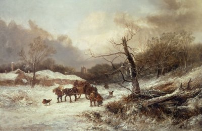 Winter aan de rand van Sherwood Forest door John Holland