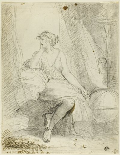 Zittende Vrouw door John Hoppner