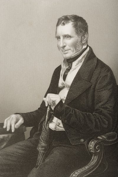 Joseph Warner Henley (1793-1884) gegraveerd door D.J. Pound van een foto, uit 