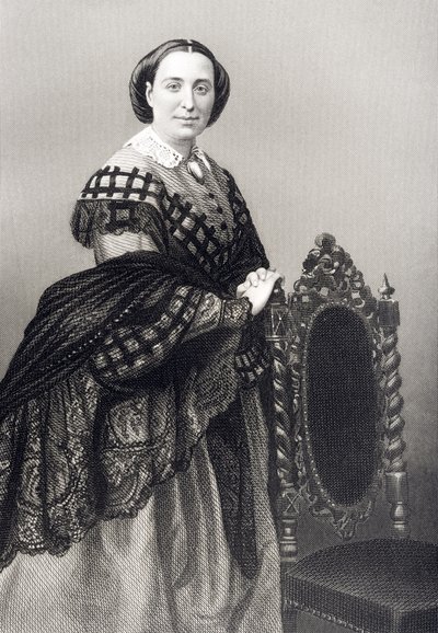 Madame Rosino Penco (1823-94), gegraveerd door D.J. Pound van een foto, uit 