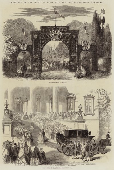 Huwelijk van de Graaf van Parijs met Prinses Isabelle d
