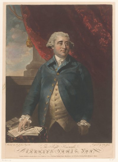 Portret van Charles James Fox door John Jones