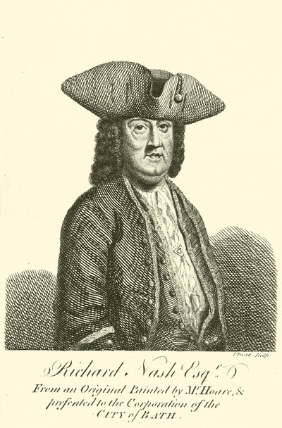 Richard Nash, bekend als Beau Nash, Welshe dandy, gokker en ceremoniemeester in Bath door John June