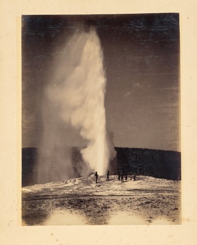 Old Faithful in uitbarsting door John K. Hillers