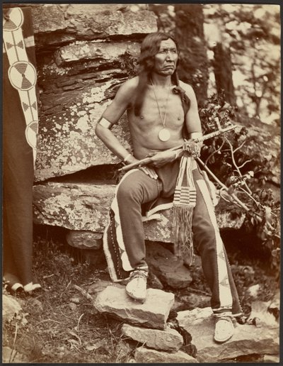 Yellow Bear, van de Muscogee Nation in Okmulgee door John K. Hillers