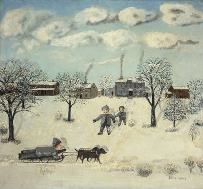 Winter door John Kane