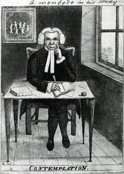Contemplatie - Lord Monboddo in zijn studeerkamer, 1784 door John Kay