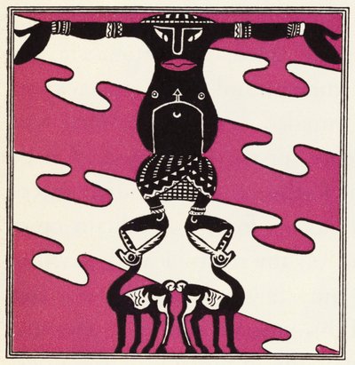 Versiering voor het verhaal van Aladdin en de wonderlamp (kleur litho) door John Kettelwell
