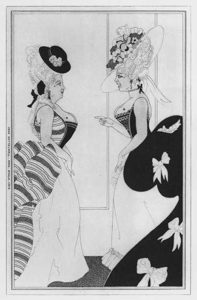Illustratie voor Love for Love door William Congreve door John Kettelwell