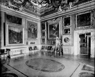 Zaal van Saturnus, Pitti Paleis, Florence, Italië, 1893 door John L. Stoddard