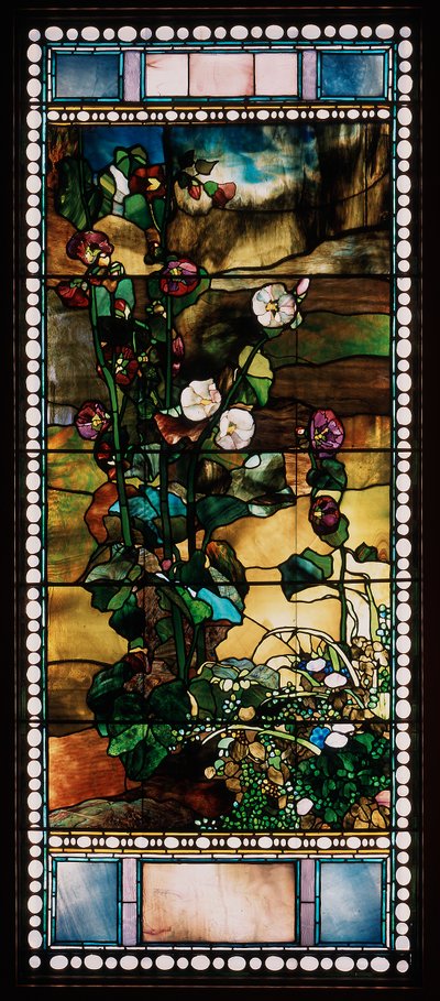 Stokrozen door John La Farge or Lafarge