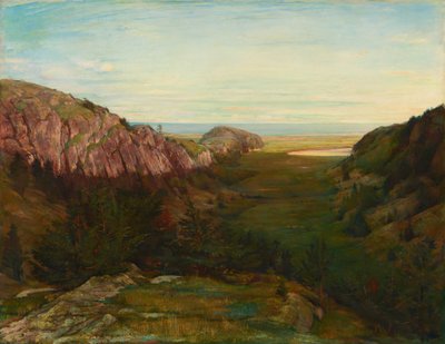 De laatste vallei - Paradise Rocks door John La Farge or Lafarge