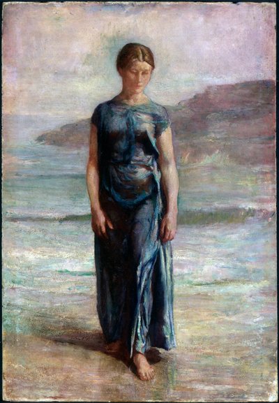 Vrouw die Baadt door John La Farge or Lafarge