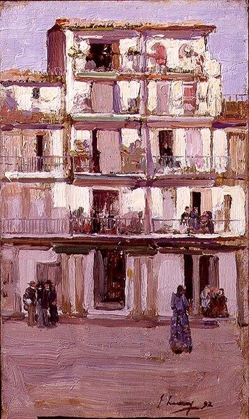 Huis in Tanger door John Lavery