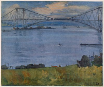 De Forth Brug, 1914, uit Britse Kunstenaars aan het Front, voortzetting van Het Westelijk Front, 1918 door John Lavery