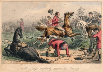 Mr. Sponge verspreidt volledig zijn Heerlijkheid, 1865 door John Leech, Hablot Knight Browne