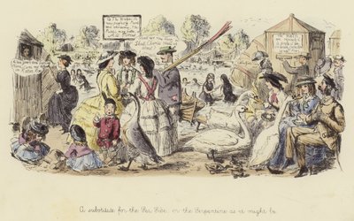 Een vervanging voor de zee, of de Serpentine zoals het zou kunnen zijn door John Leech