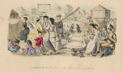 Een vervanging voor de kust; of, De Serpentine zoals het zou kunnen zijn door John Leech