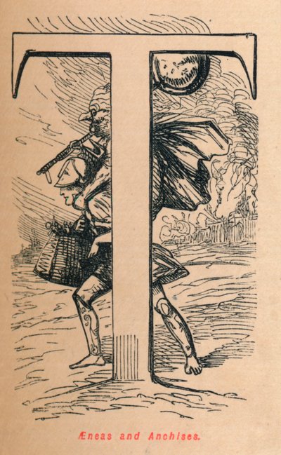 Aeneas en Anchises door John Leech