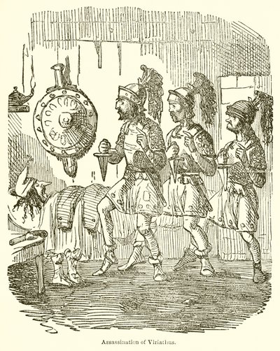 Moord op Viriathus door John Leech
