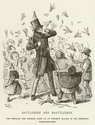 Battledore en Shuttlecock door John Leech
