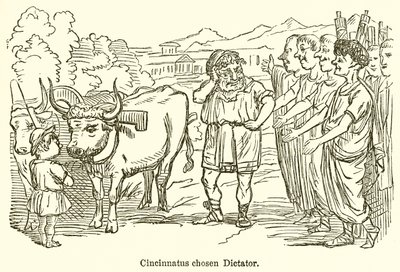 Cincinnatus gekozen tot Dictator door John Leech
