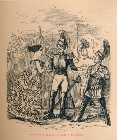 Attente houding van Scipio Africanus, 1852 door John Leech