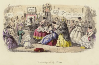Conversatie van dames door John Leech