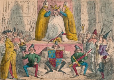 Kroning van Hendrik de Vierde volgens de beste bronnen, 1850 door John Leech