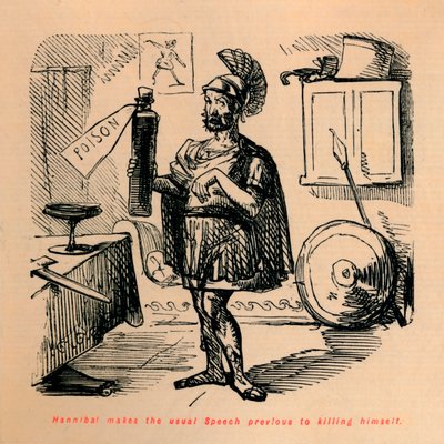 Hannibal houdt de gebruikelijke toespraak voordat hij zichzelf doodt door John Leech